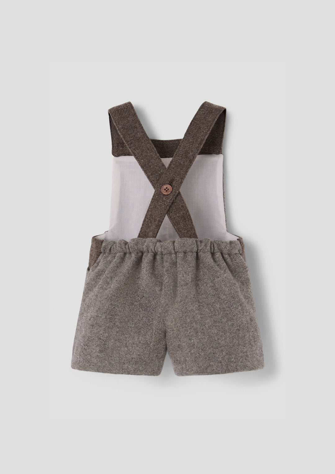 MOD.9.4 BROWN FLECK CONTRASTING DUNGAREES