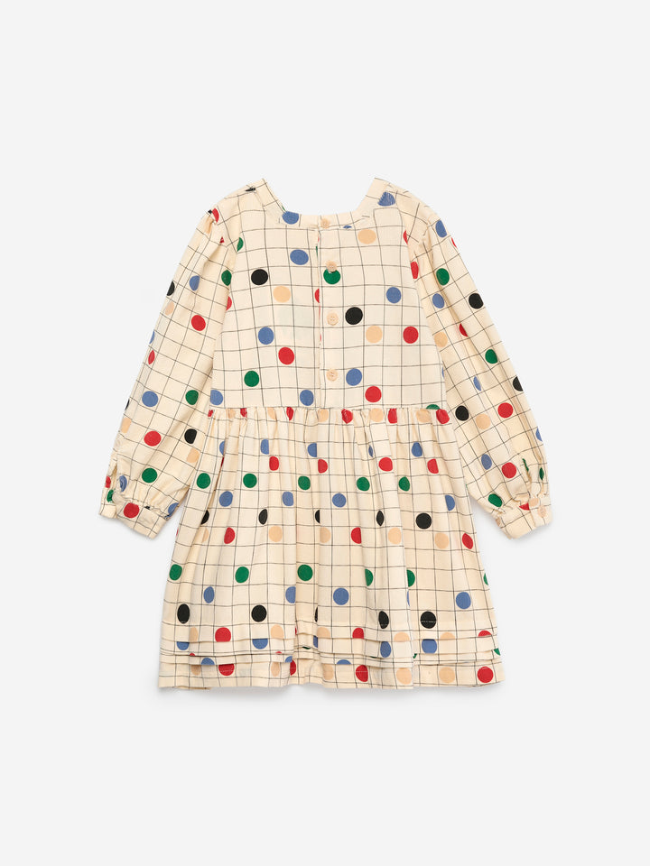 T226ET007 Circles Dress - BEIGE
