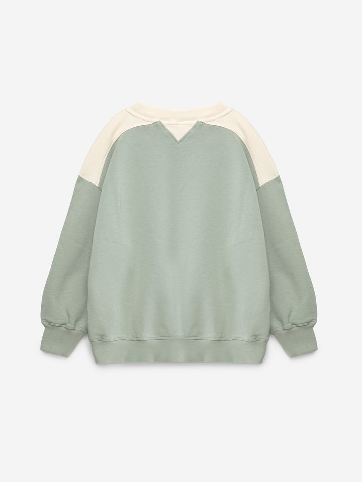 T226MA020 Sweatshirt N14 Blue Surf - JADE GREEN