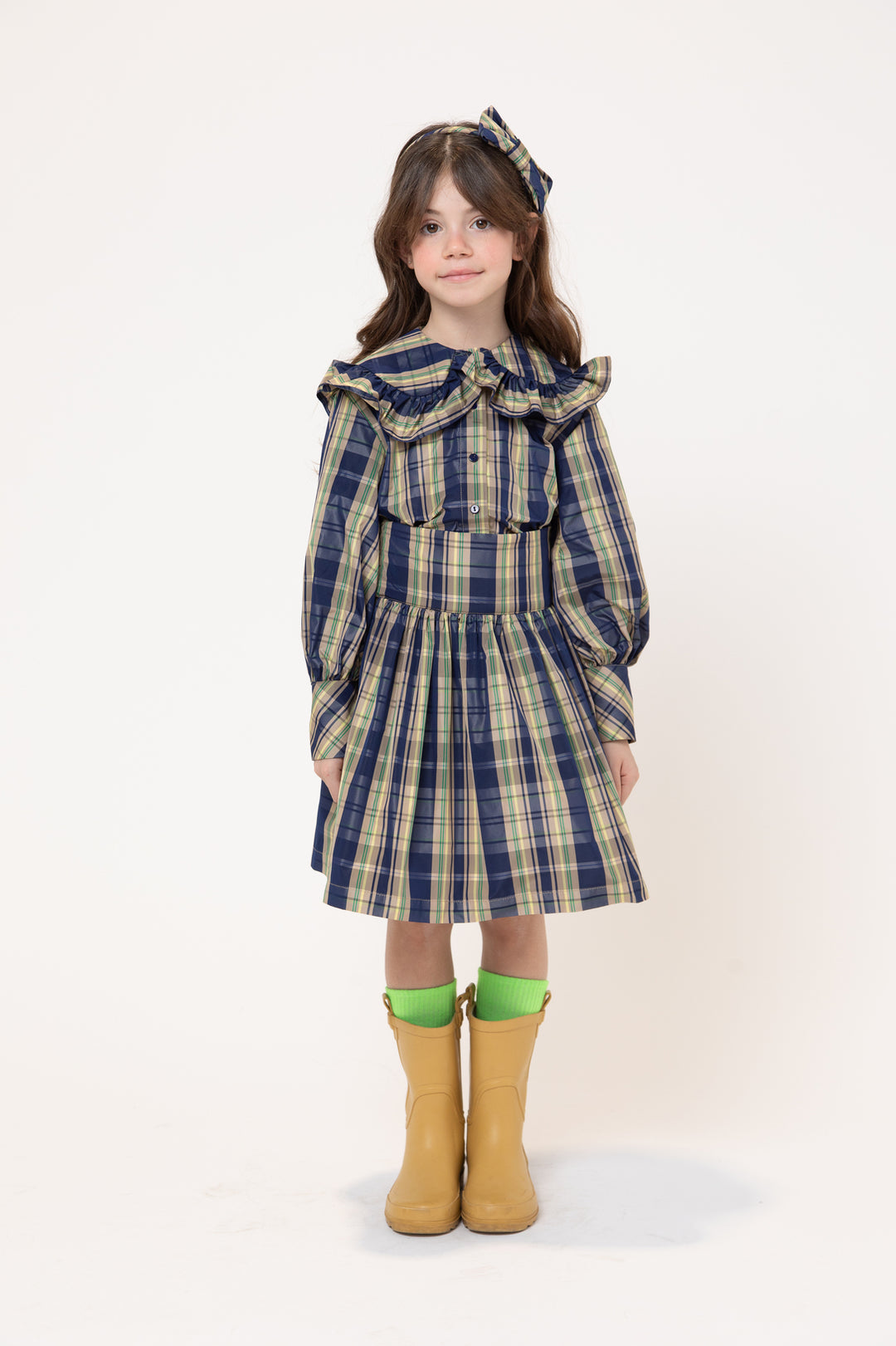 BF12WB016 TANIA SHIRT - QUADRO BLU