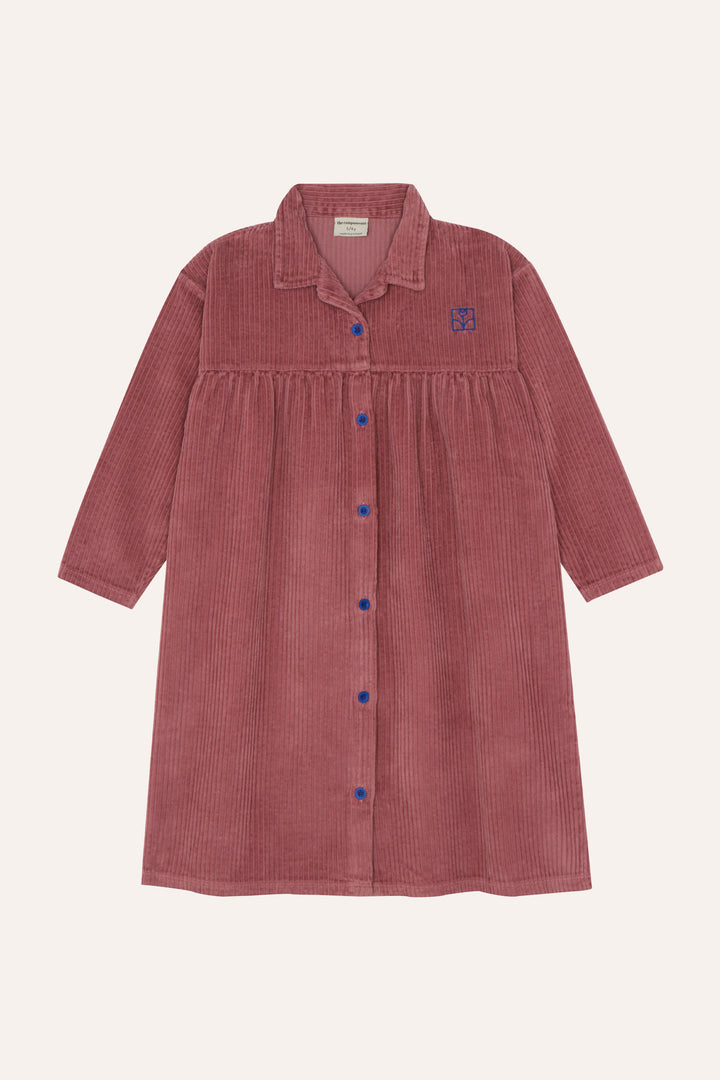 PURPLE CORDUROY DRESS-Purple