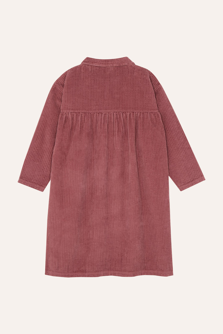 PURPLE CORDUROY DRESS-Purple