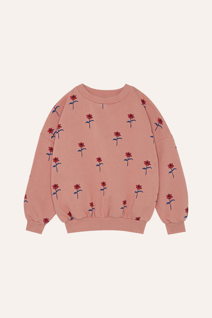 FLOWERS PINK SWEATSHIRT-Pink