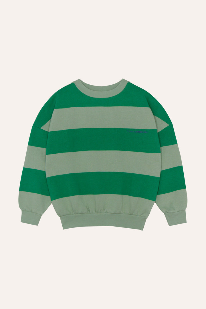GREEN STRIPES SWEATSHIRT-Green