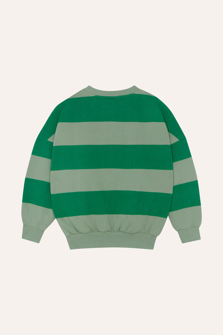 GREEN STRIPES SWEATSHIRT-Green