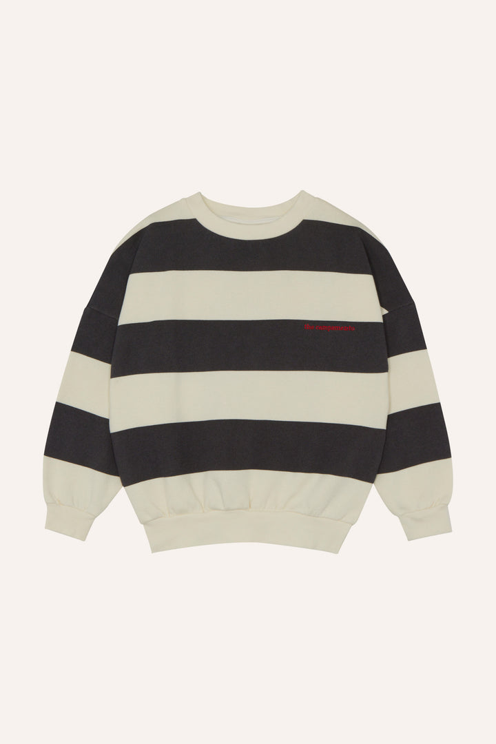 GREY STRIPES SWEATSHIRT-Grey