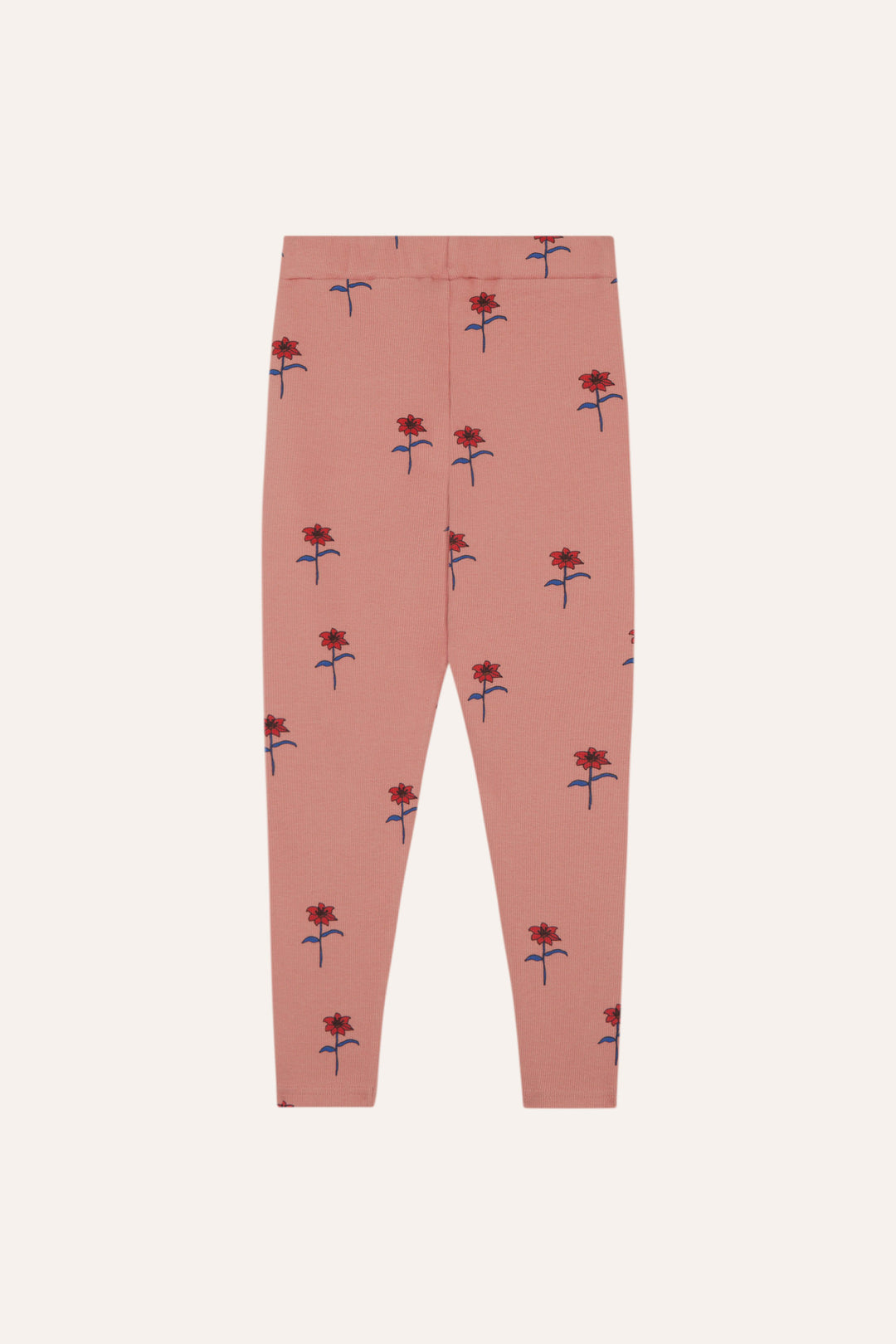 FLOWERS PINK BABY LEGGINGS-Pink