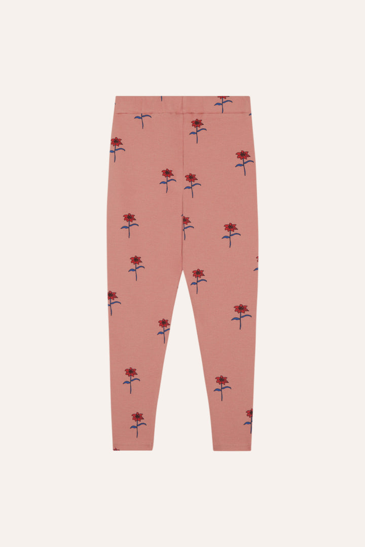 FLOWERS PINK BABY LEGGINGS-Pink