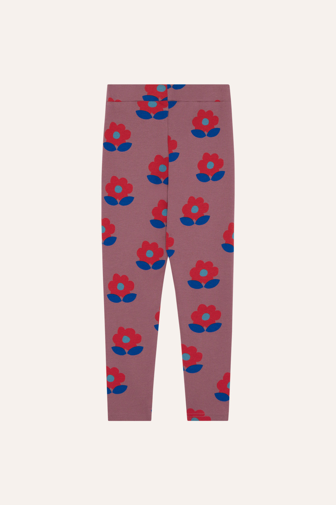 BIG FLOWERS BABY LEGGINGS-Purple