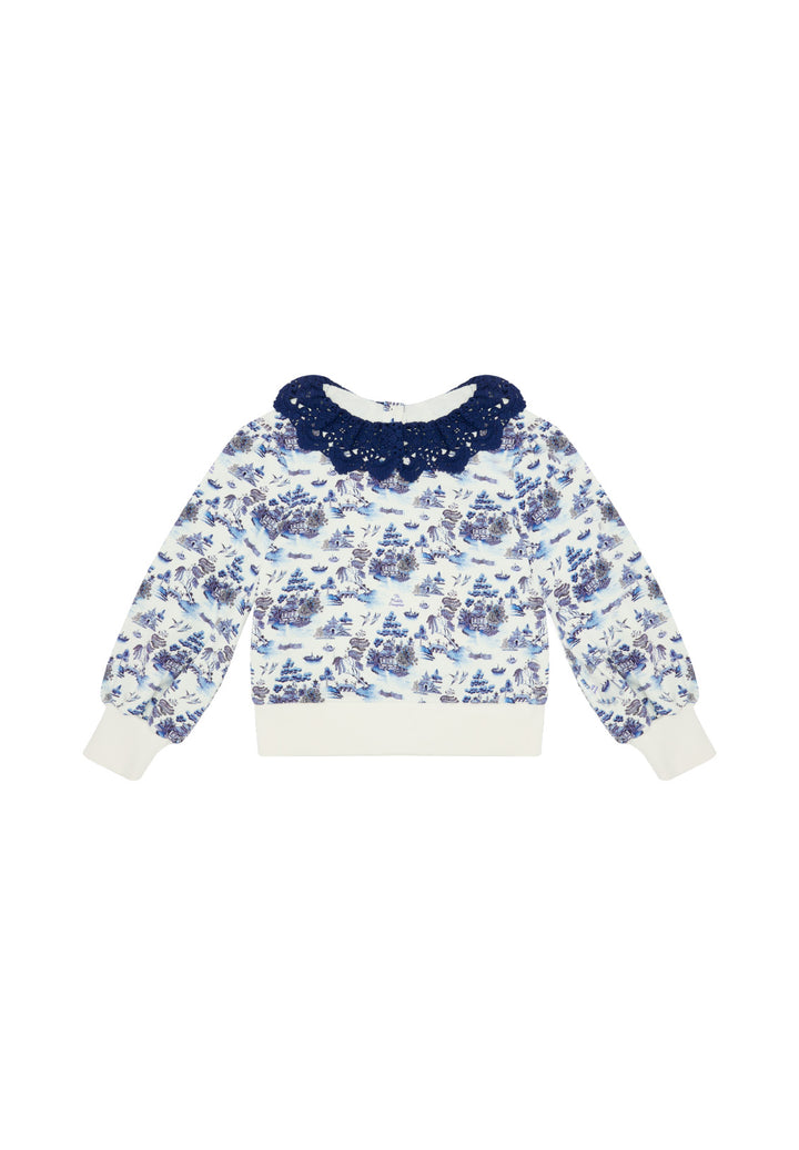TIPPING POINT SWEAT-WILLOW PATTERN