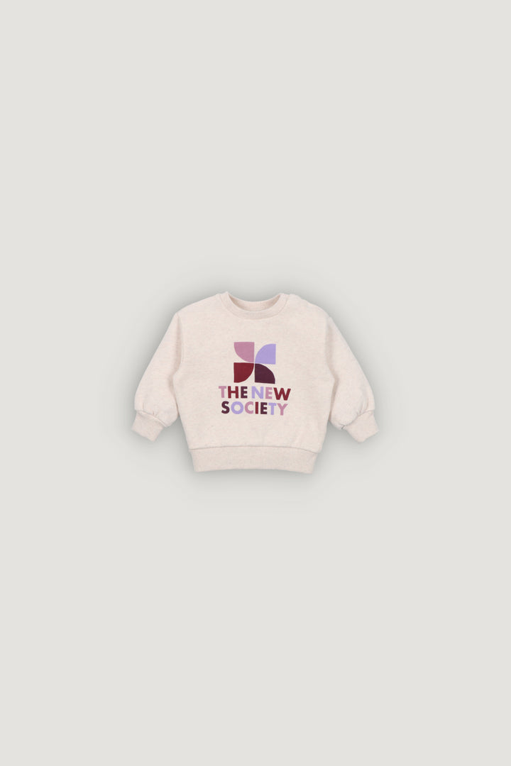 W26BSWEWM126 TNS Logo Baby Sweatshirt Whisper White Melange