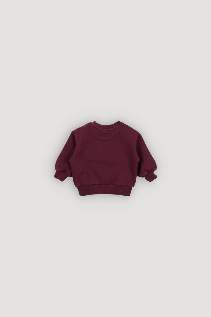 W26BSWEW126 TNS Logo Baby Sweatshirt Winetasting