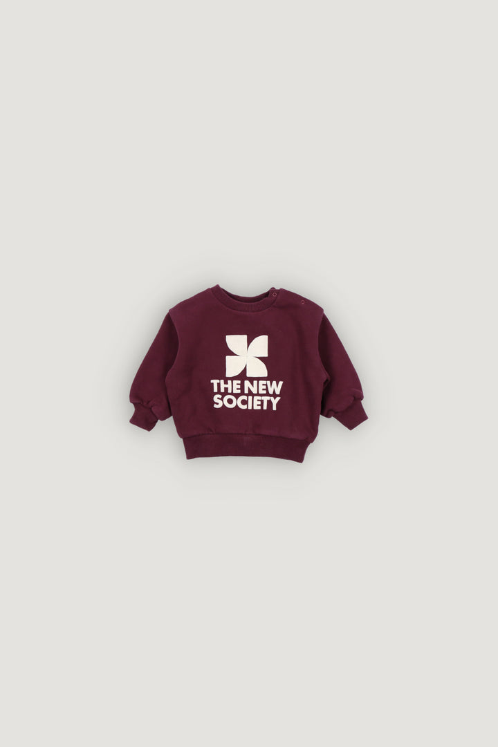 W26BSWEW126 TNS Logo Baby Sweatshirt Winetasting