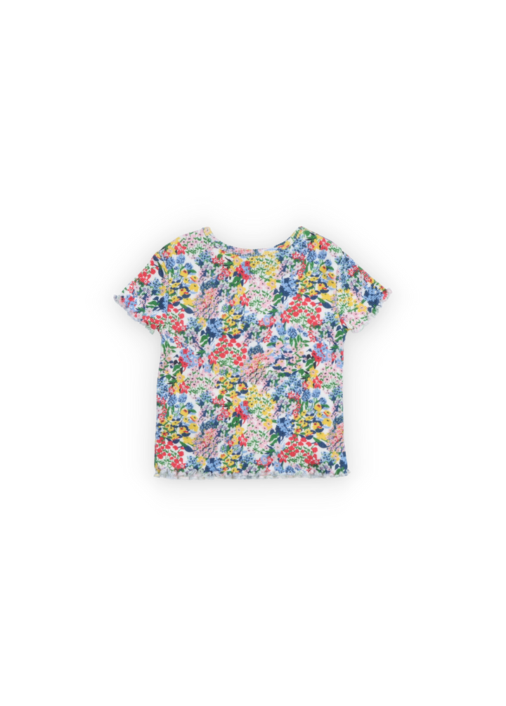 TNS Rib Baby Tee -Verbena Print