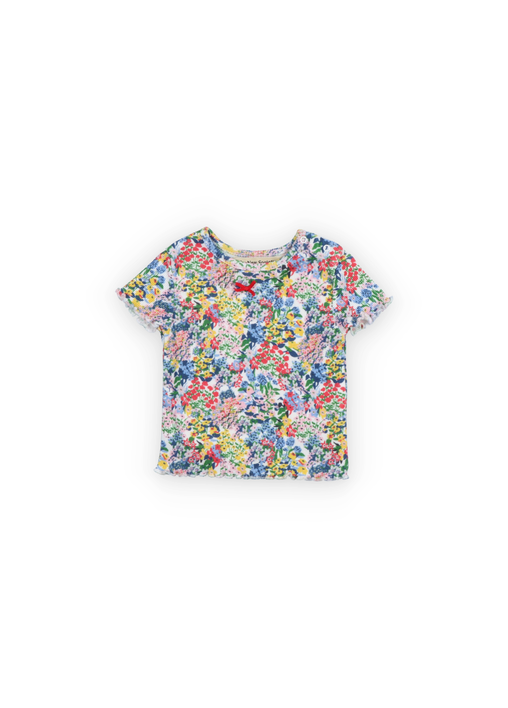 TNS Rib Baby Tee -Verbena Print
