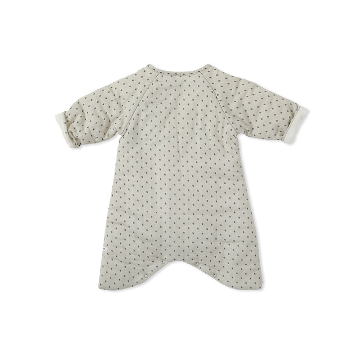 MAUREEN DOT PADDING ROMPER-ecru