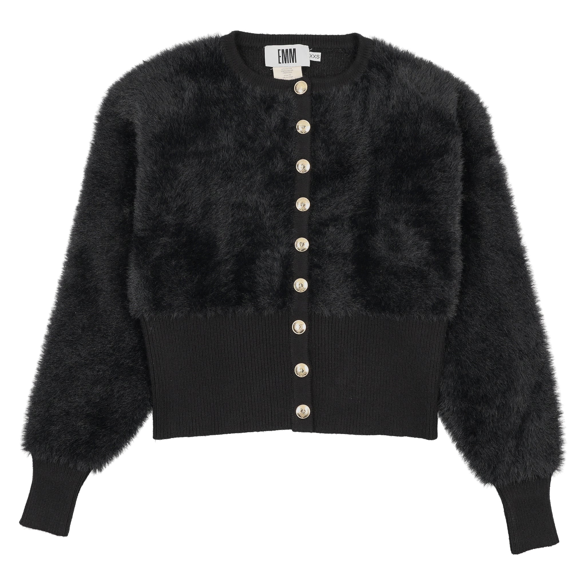 21-301A-Mohair Cardigan-Black – whoopikids