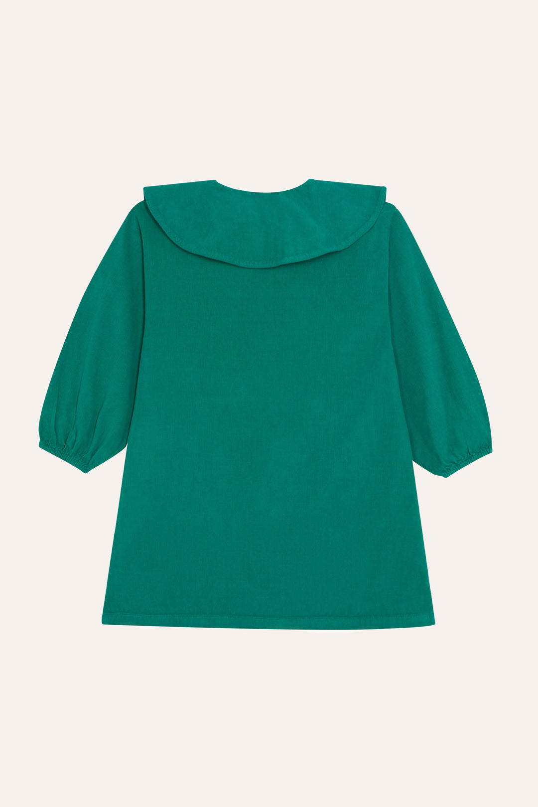113 Daisies Embroidery Green Dress - GREEN