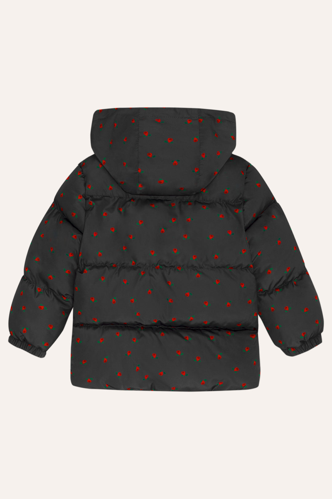 127 Flowers Grey Puffer Jacket - GREY