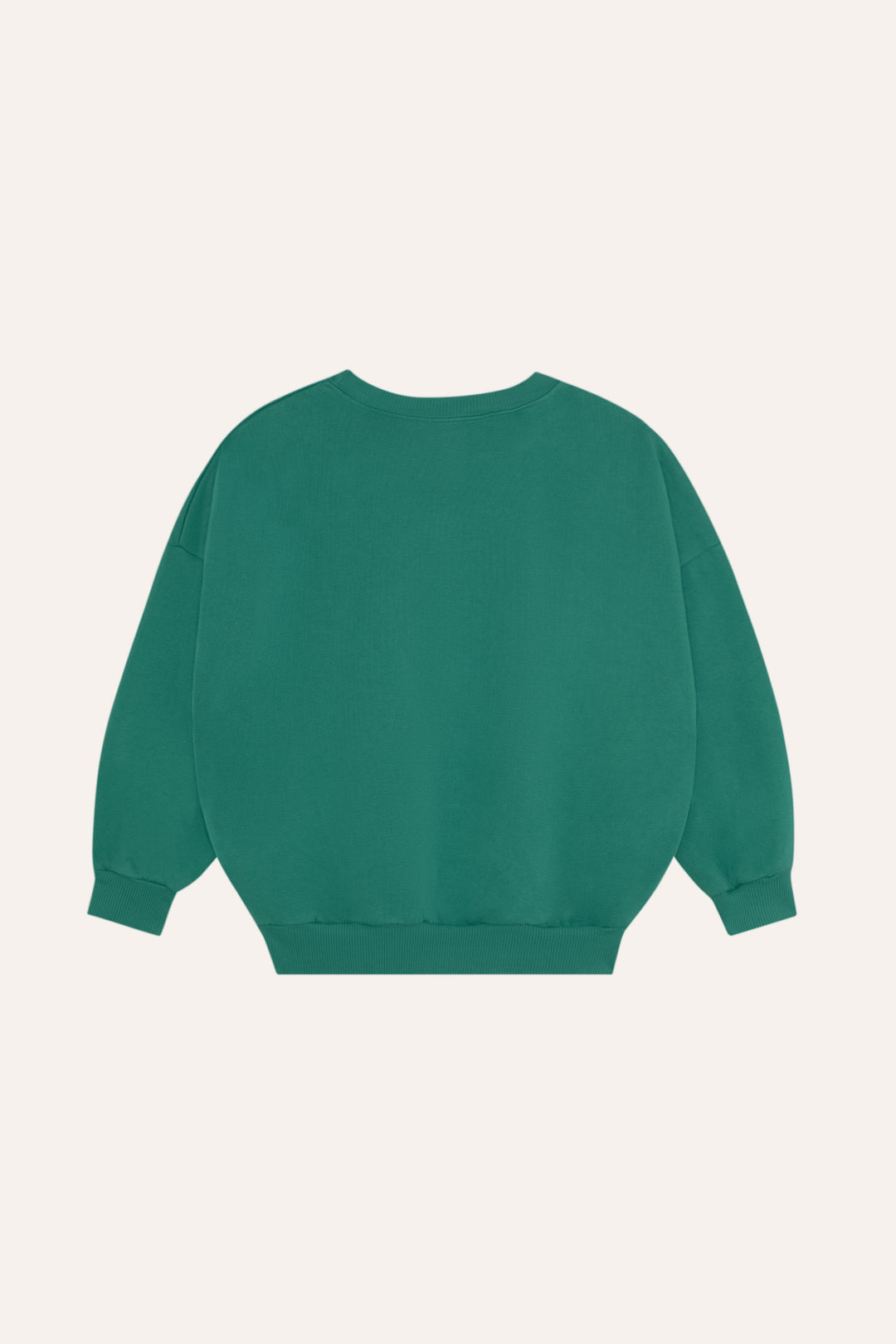 44 Smiling Face Green Sweatshirt - GREEN