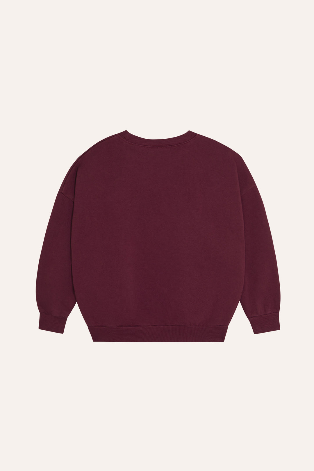 49 Big Blue Daisy Sweatshirt - BURGUNDY