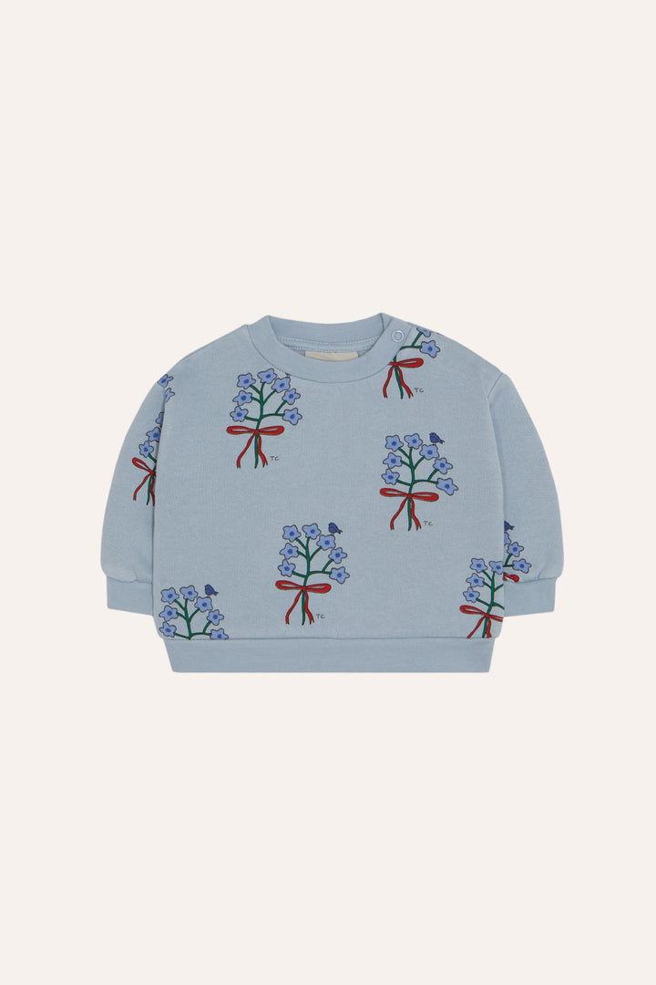 BABY-14 Bouquets Baby Sweatshirt - LIGHT BLUE
