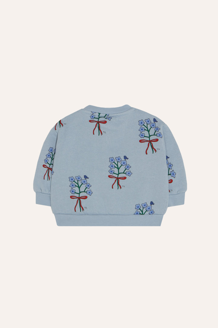 BABY-14 Bouquets Baby Sweatshirt - LIGHT BLUE