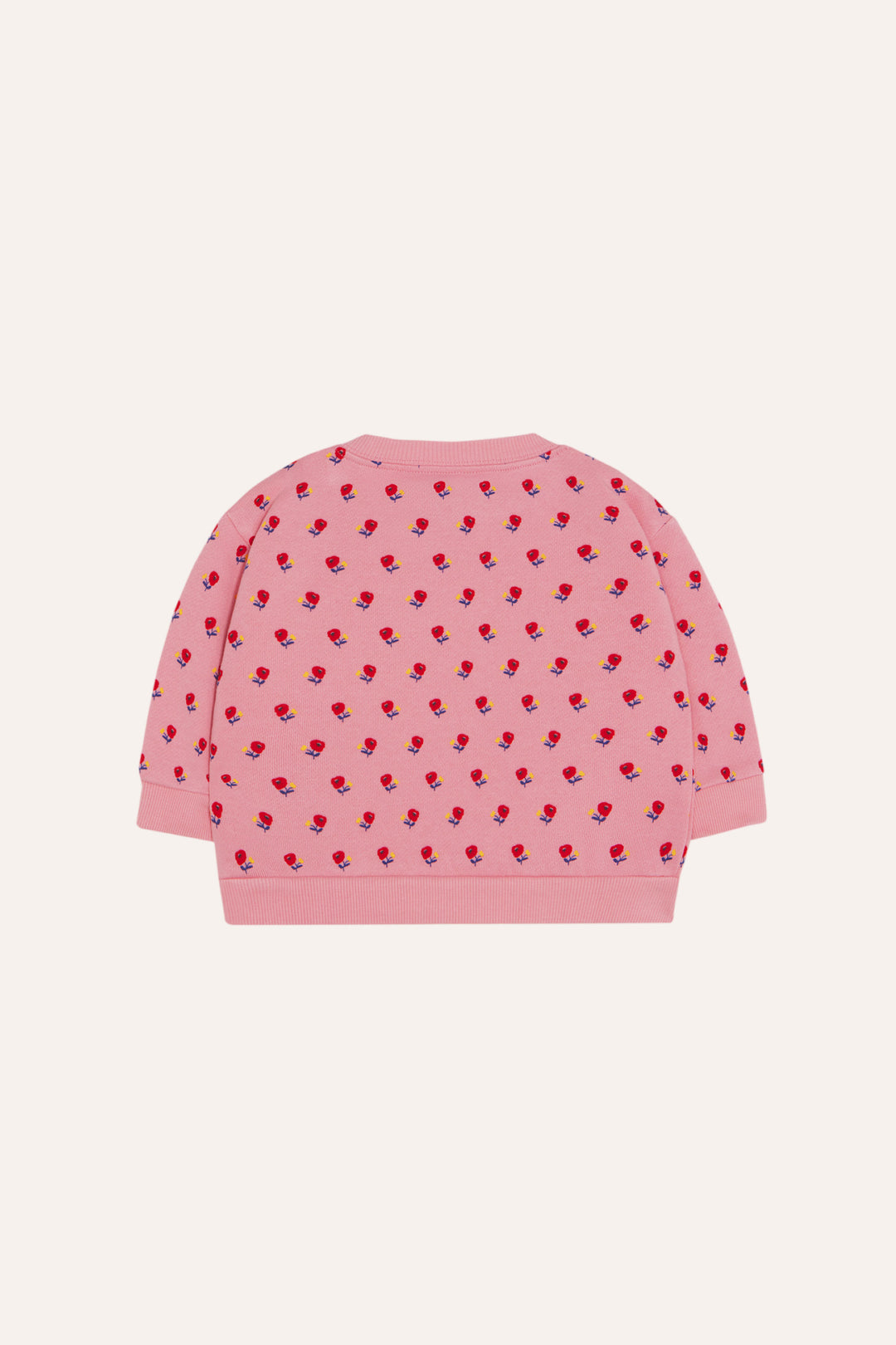 BABY-15 Flowers Pink Baby Sweatshirt - PINK