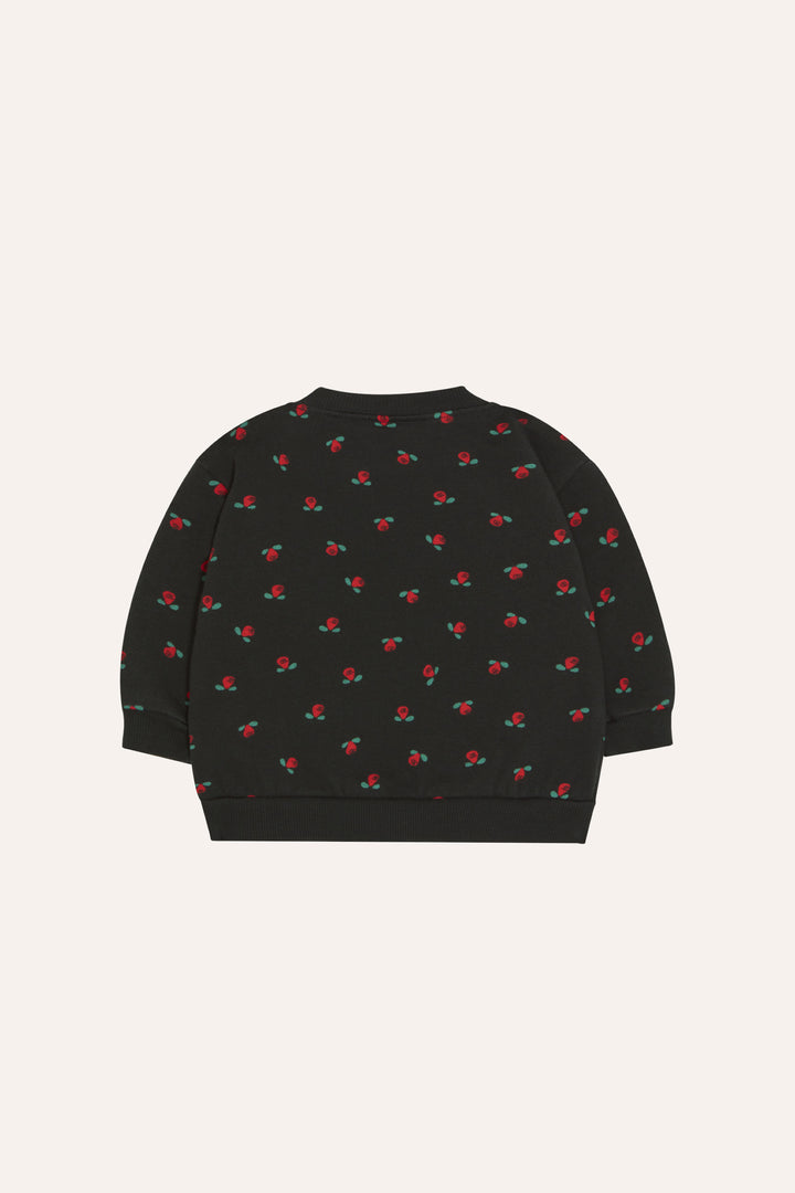 BABY-16 Flowers black Baby Sweatshirt - black