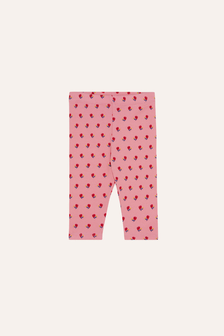 BABY-28 Flowers Pink Baby Leggings - PINK