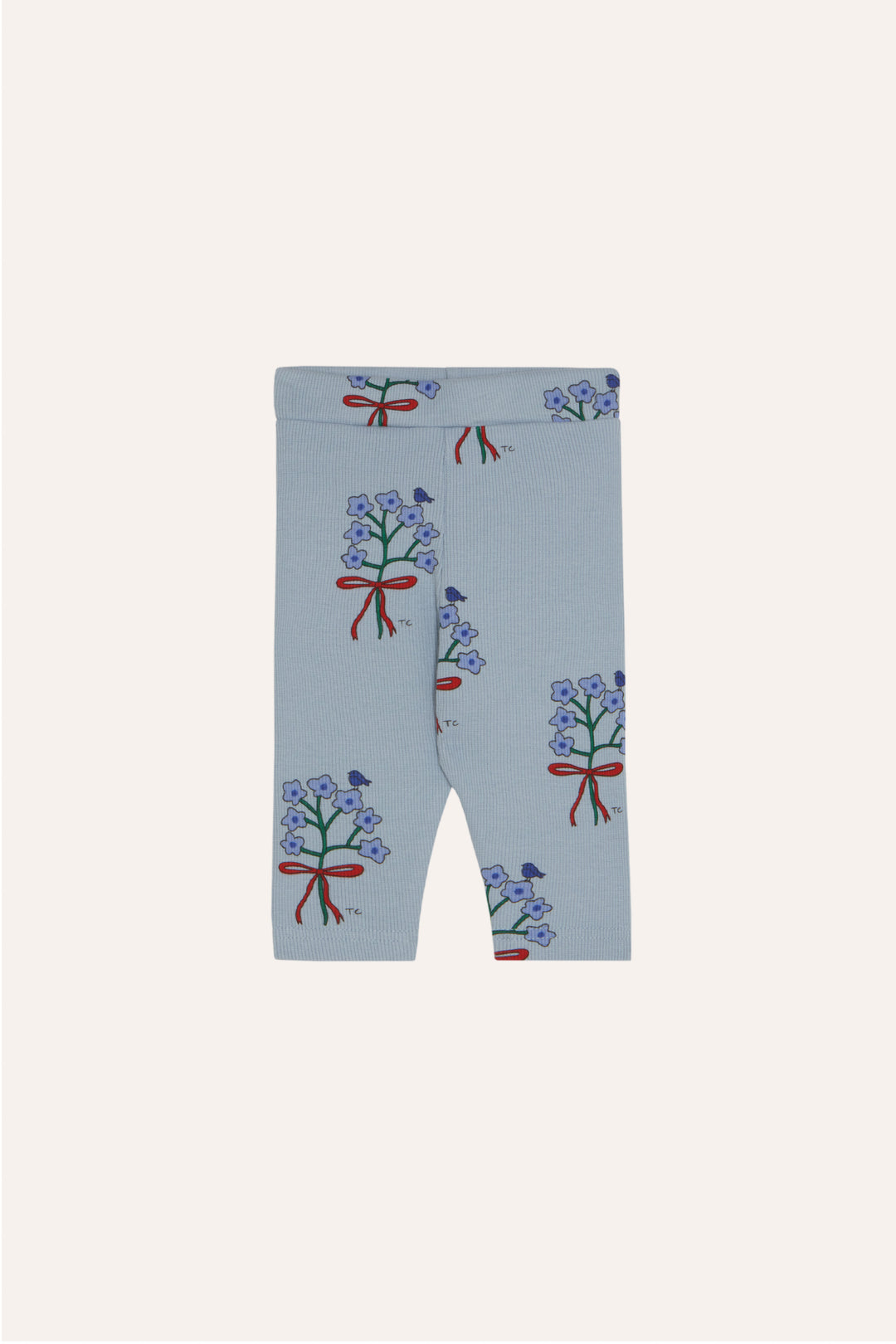 BABY-29 Bouquets Light Blue Baby Leggings - LIGHT BLUE