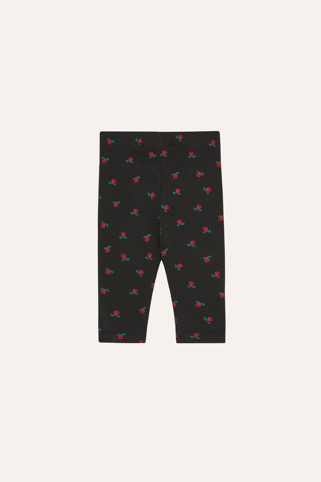 BABY-30 Flowers black Baby Leggings - black