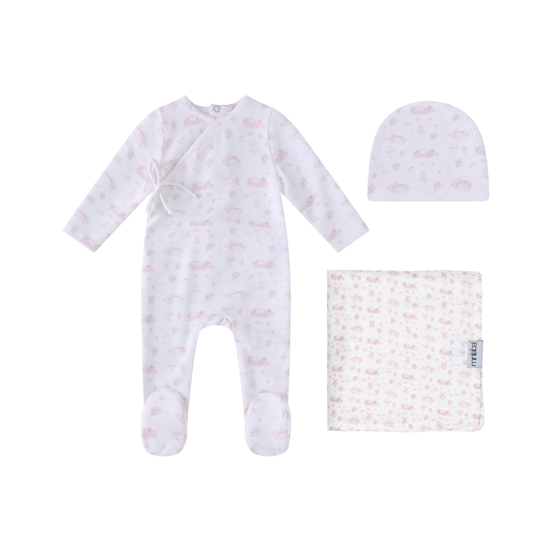 EA051-G-S TOILE GARDEN PRINT -GIRLS SET