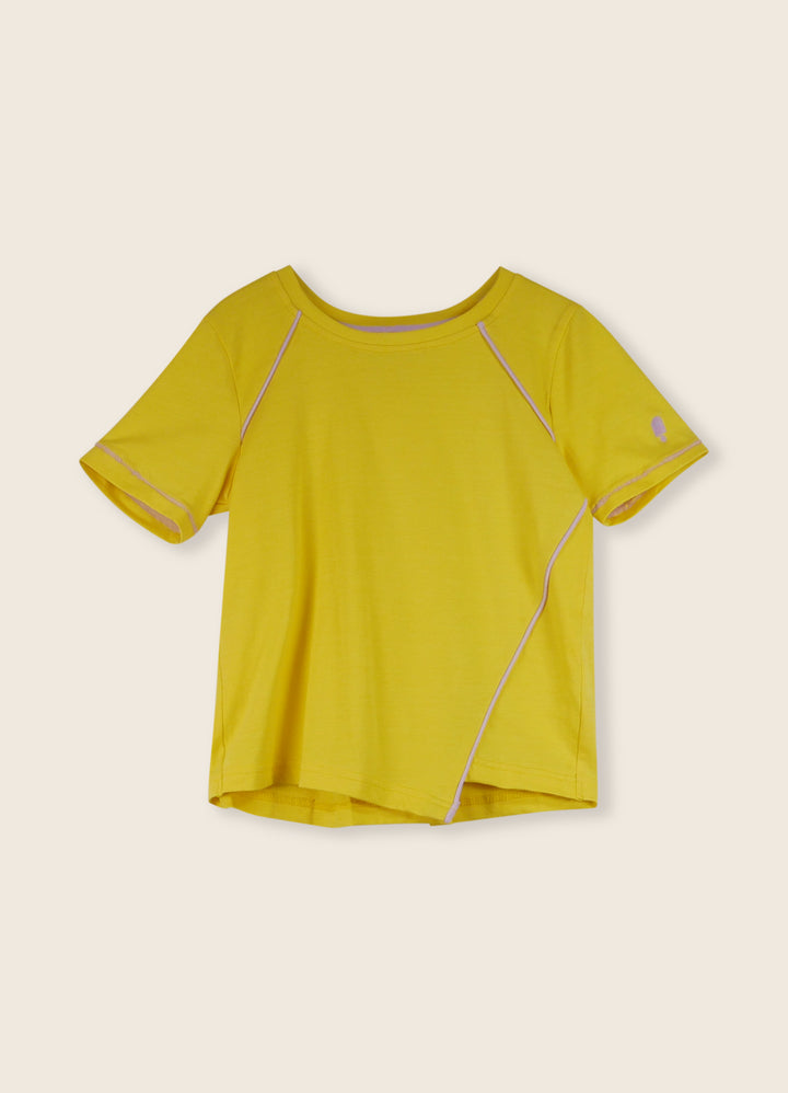 3LS25_2066-ORIGAMI TEE-Buttercup Yellow