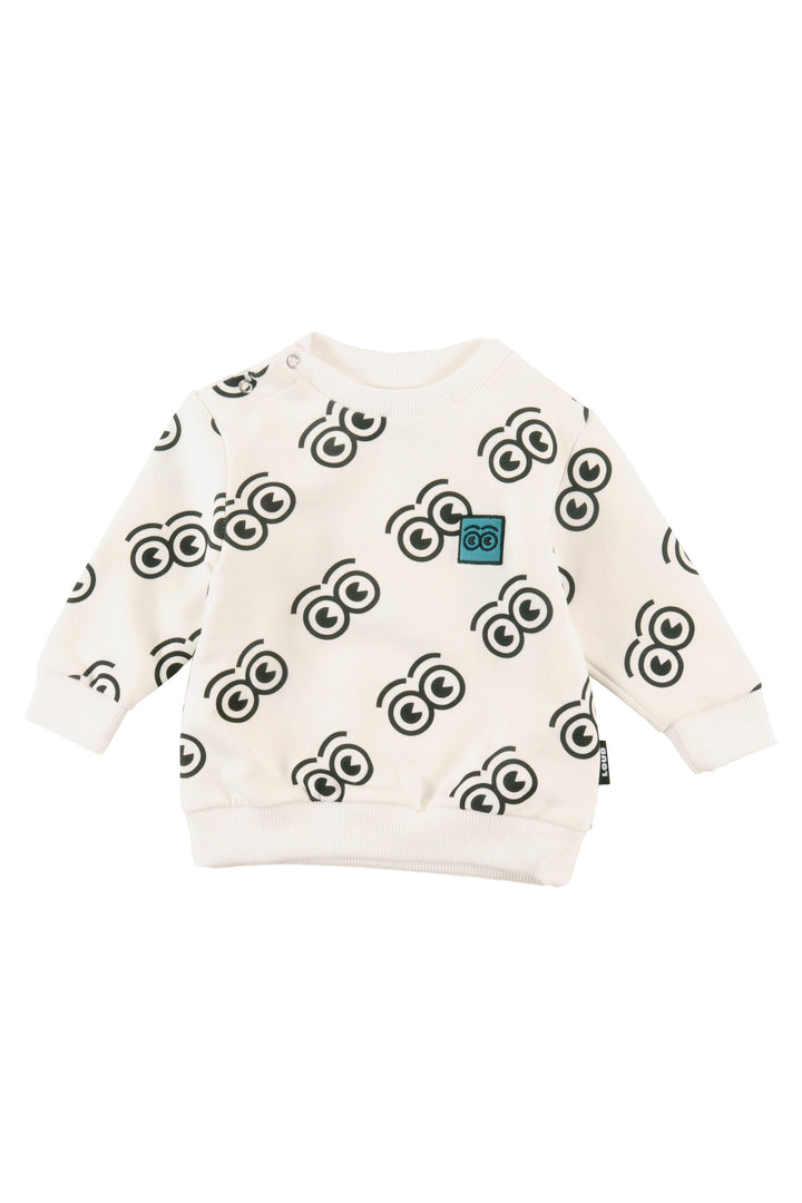 UBJ05 PEOPLE-Sweater Regular fit-SAND/Anthracite AOP