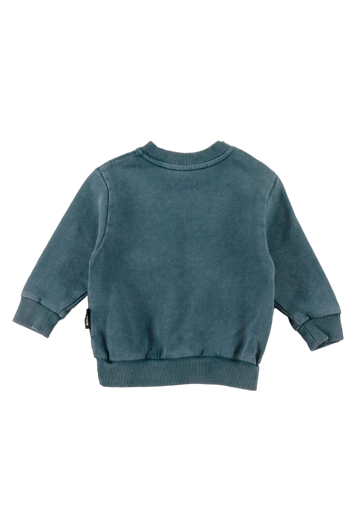 UBJ06 FOLK-Sweater regular fit-GREEN Storm marble dye