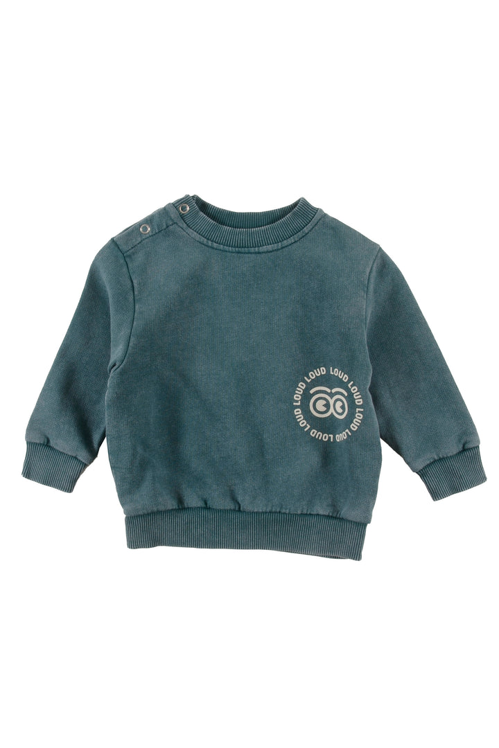 UBJ06 FOLK-Sweater regular fit-GREEN Storm marble dye