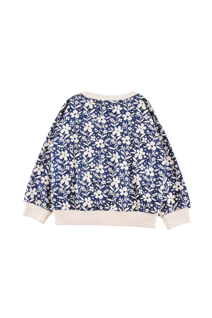 UJ01 CHALET SWEATER - FLOWER AOP