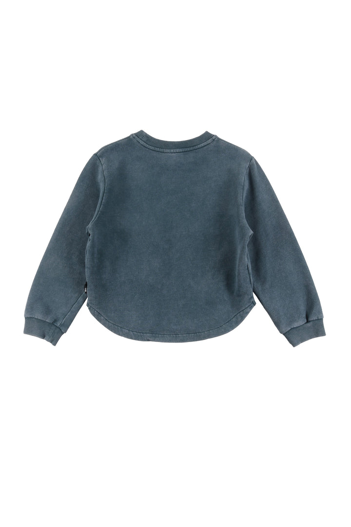 UJ08 BROTHER-Sweater front pocket-GREEN Storm marble dye