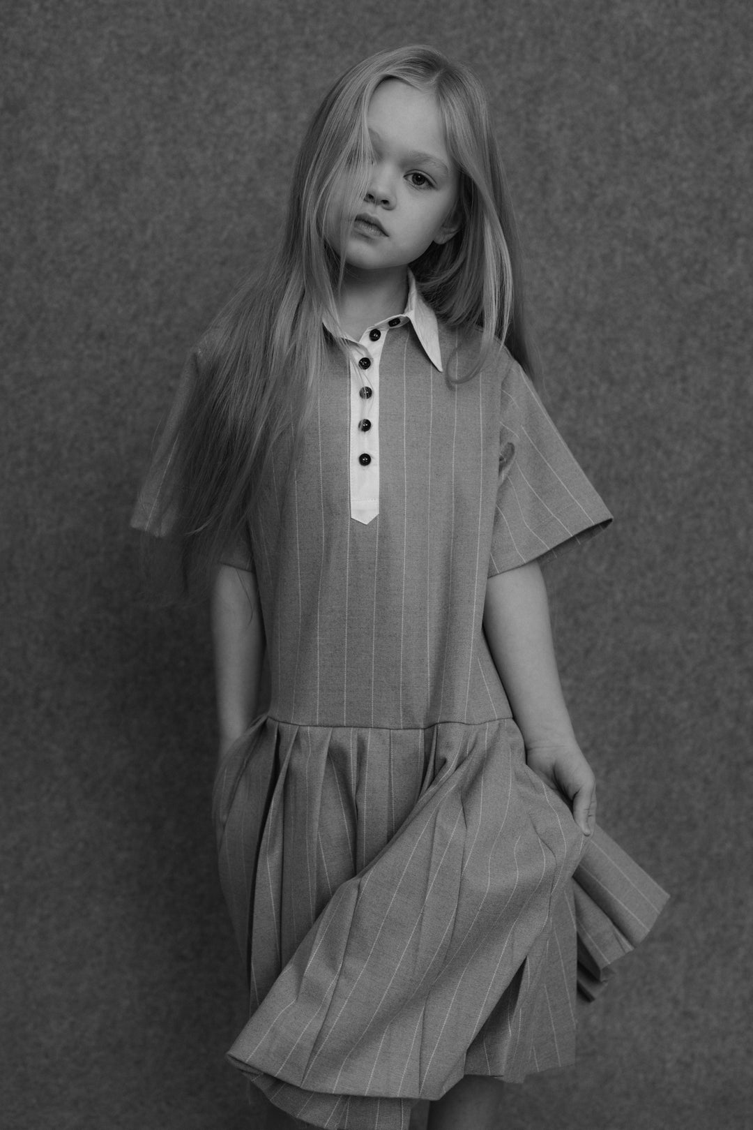 Vaga-Dress-Grey stripes