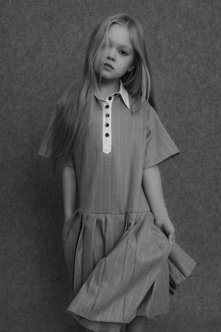 Vaga-Dress-Grey stripes