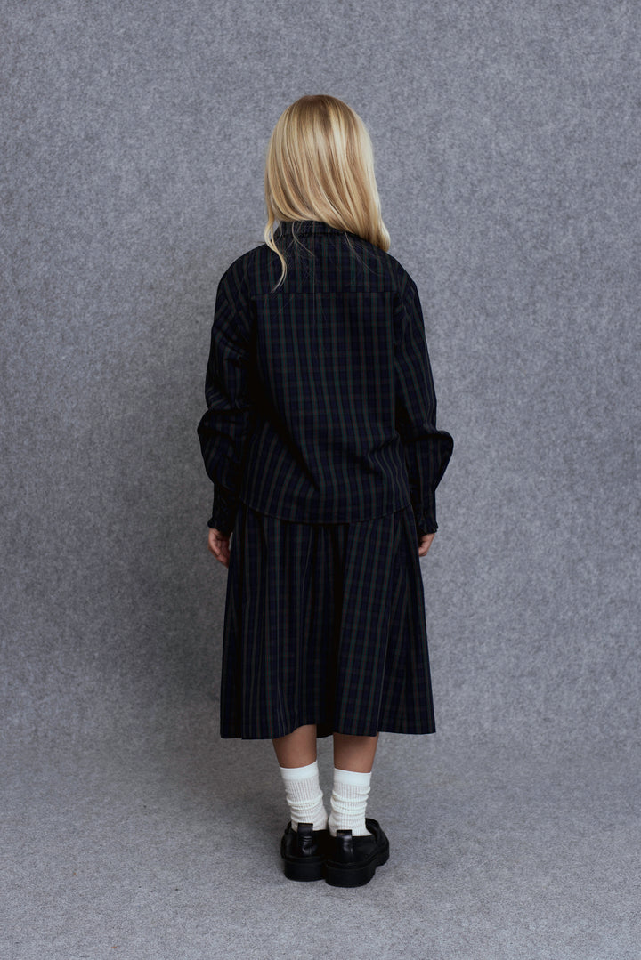 Aras-Blouse-Green checks