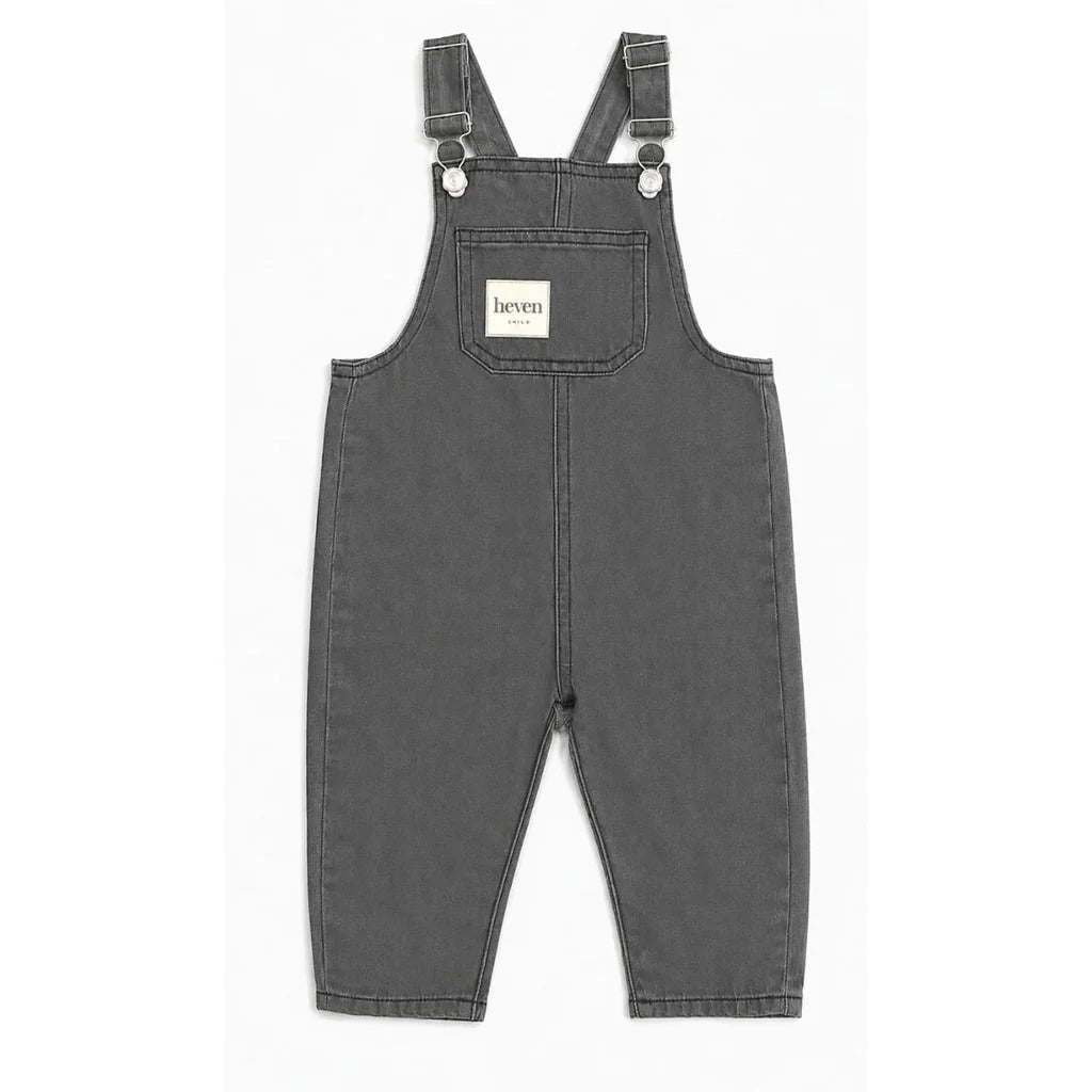 H87 DENIM OVERALLS - GREY DENIM