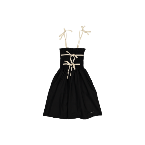 Magic Strap Dress-Black