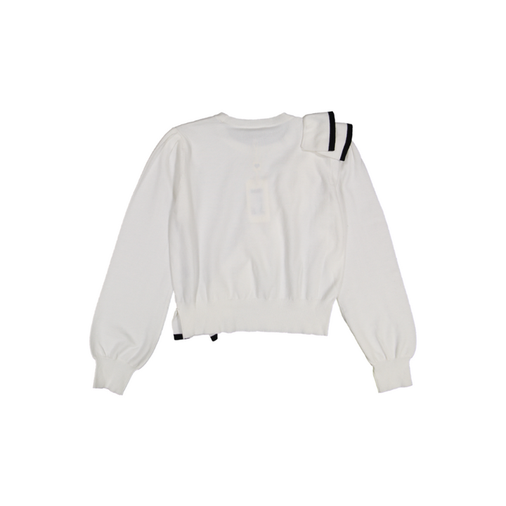 242GJ3021-SWEATER-White/Black