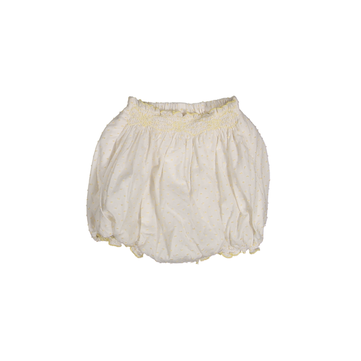 36143-TX027 BLOOMER - WHITE VEIL WITH YELLOW PLUMETIS