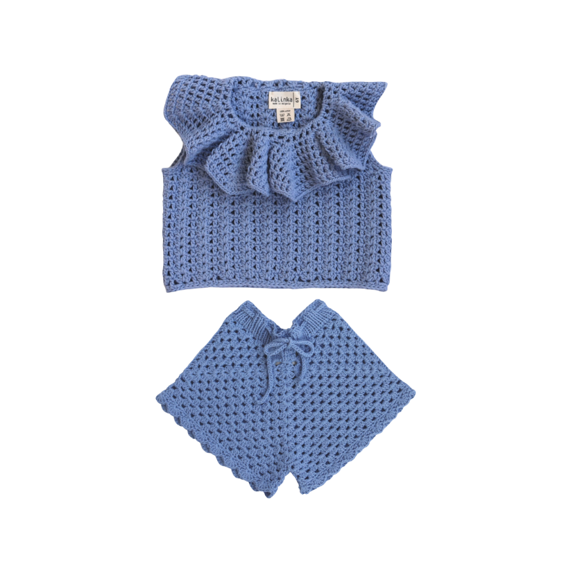 ロンパース・カバーオール Kalinka Cordelia Overall - Blue Check4y ロンパース・カバーオール Kalinka Cordelia Overall - Blue