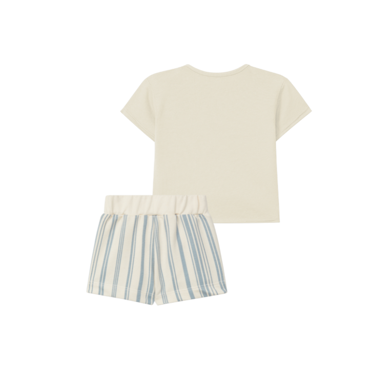 5S101/5S082-T-SHIRT WITH POCKET/SHORTS SET