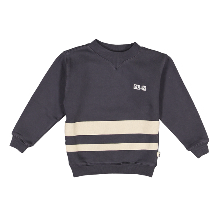 TERRIBLE TWOS SWEATER-NAVY STRIPE