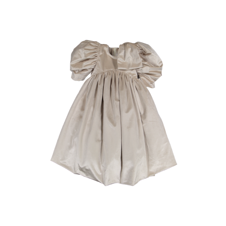 AW23-41-DIANA MAXI DRESS-Ivory Velvet